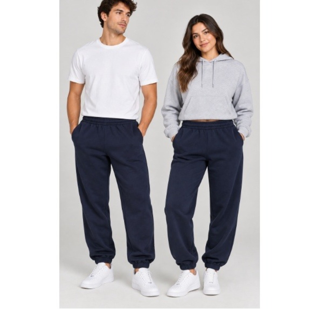 Comfrt Unisex Navy Travel Essentials Sweatpants Size L NWT